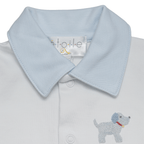 Enterizo Blanco Cuello Broche - Perrito