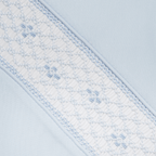 Set de Toalla Celeste Smock Blanco