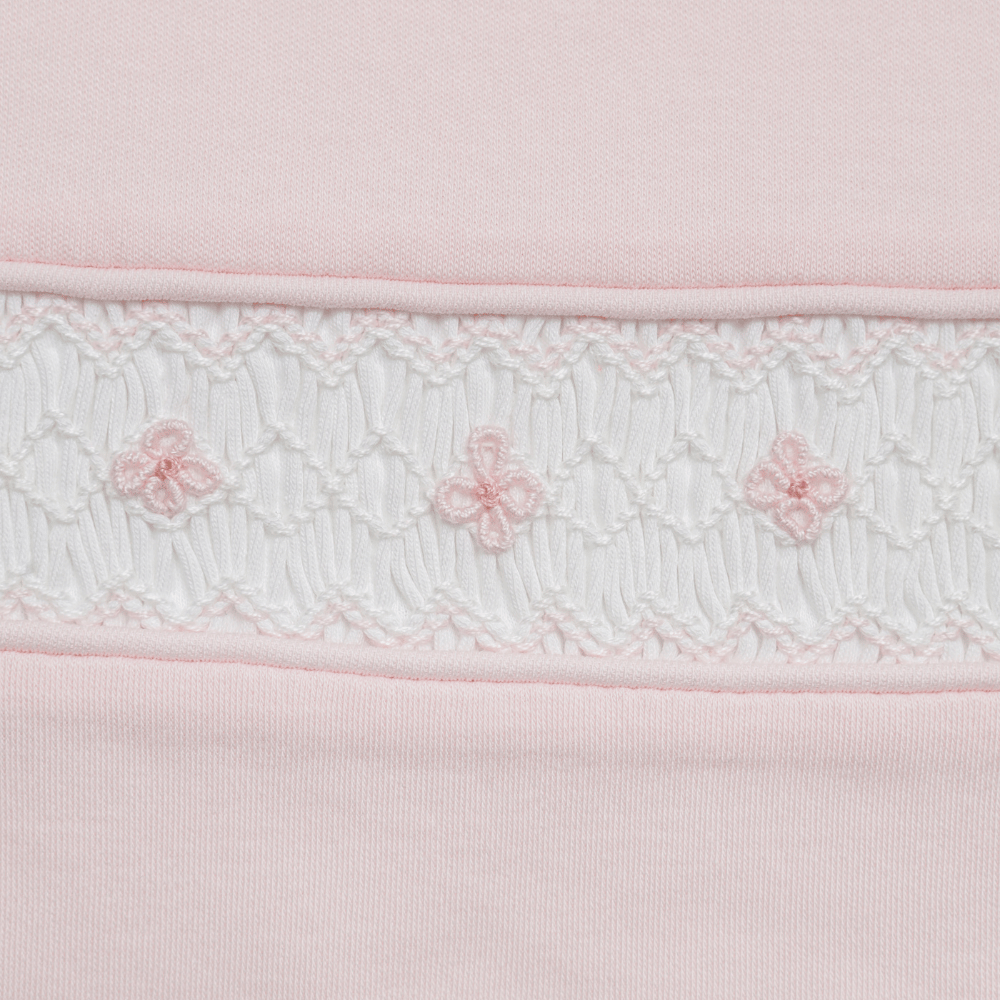 Set Babero y Babita Rosado - Alma Smock