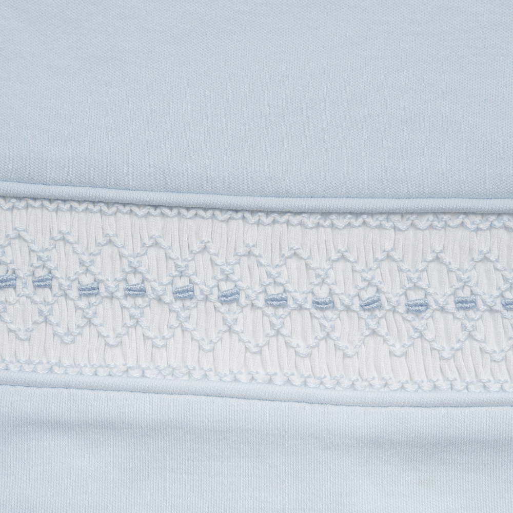Set Babero y Babita Celeste - Renzi Smock