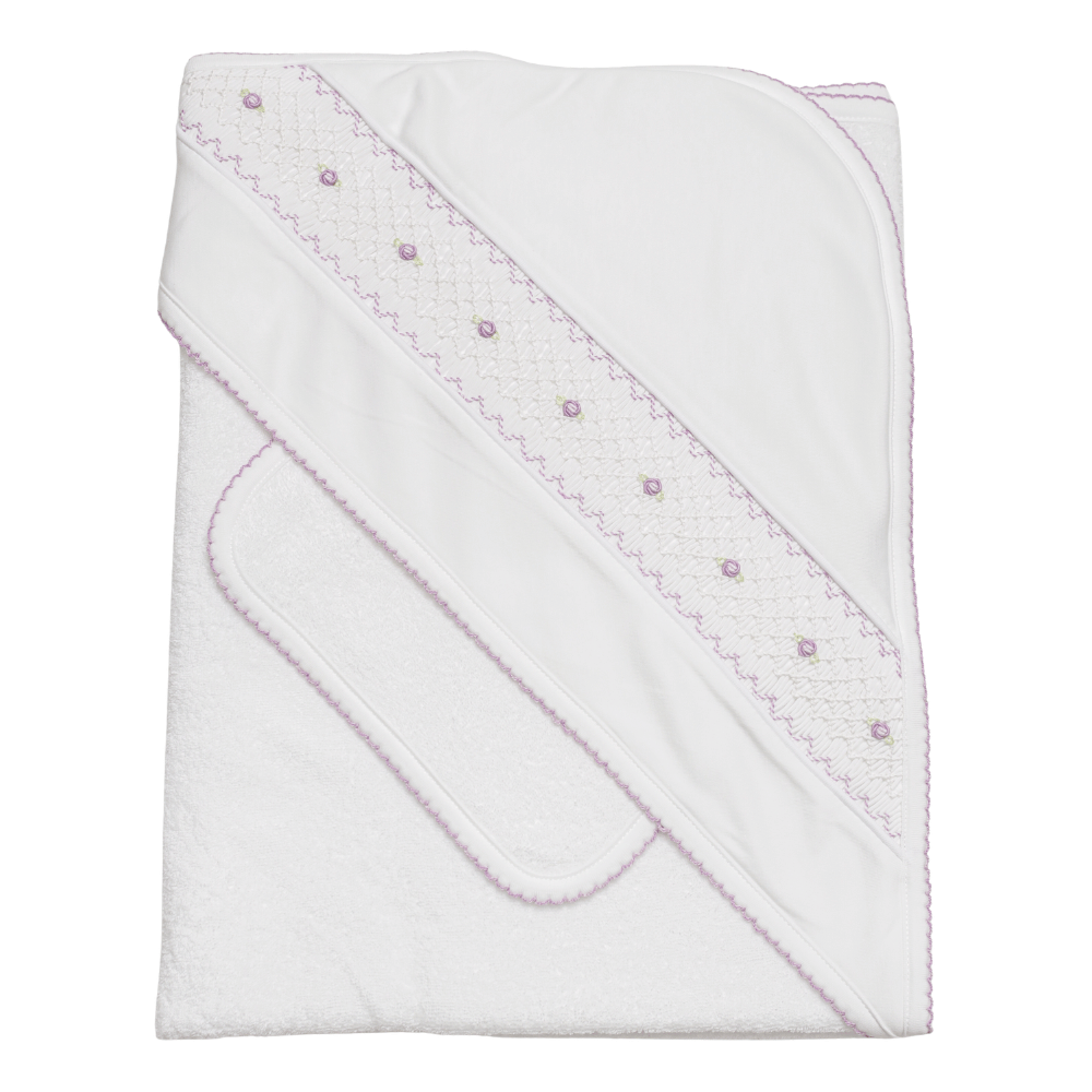 Set de Toalla Blanca alita - Smock Lila