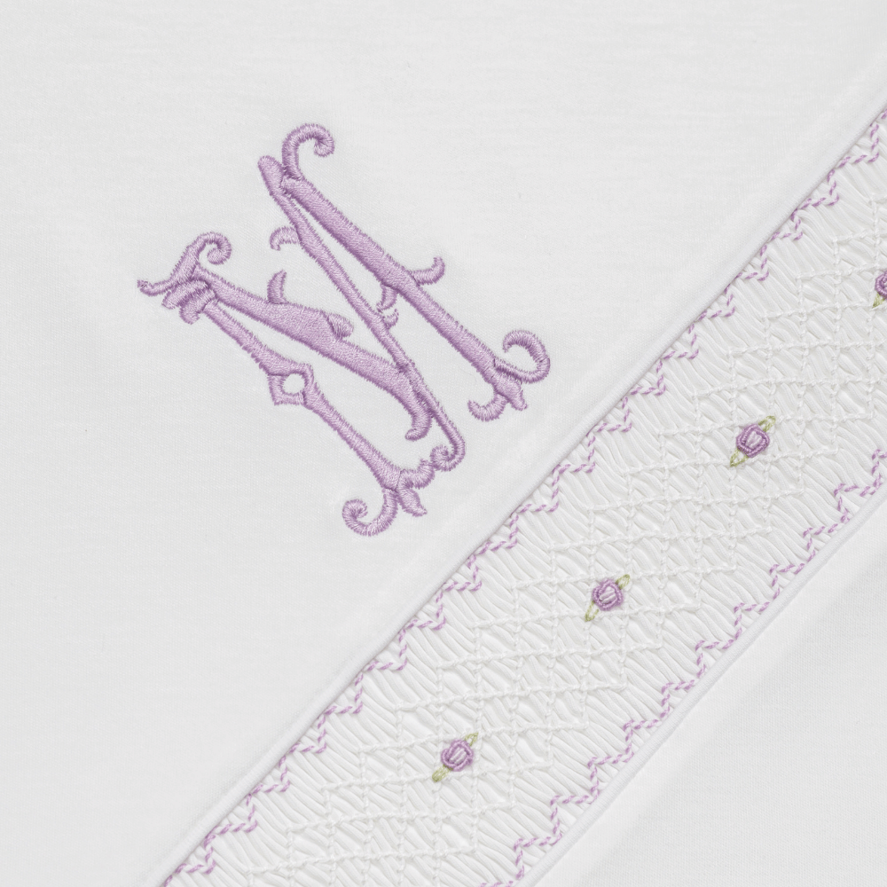 Manta Blanca alita Smock Lila