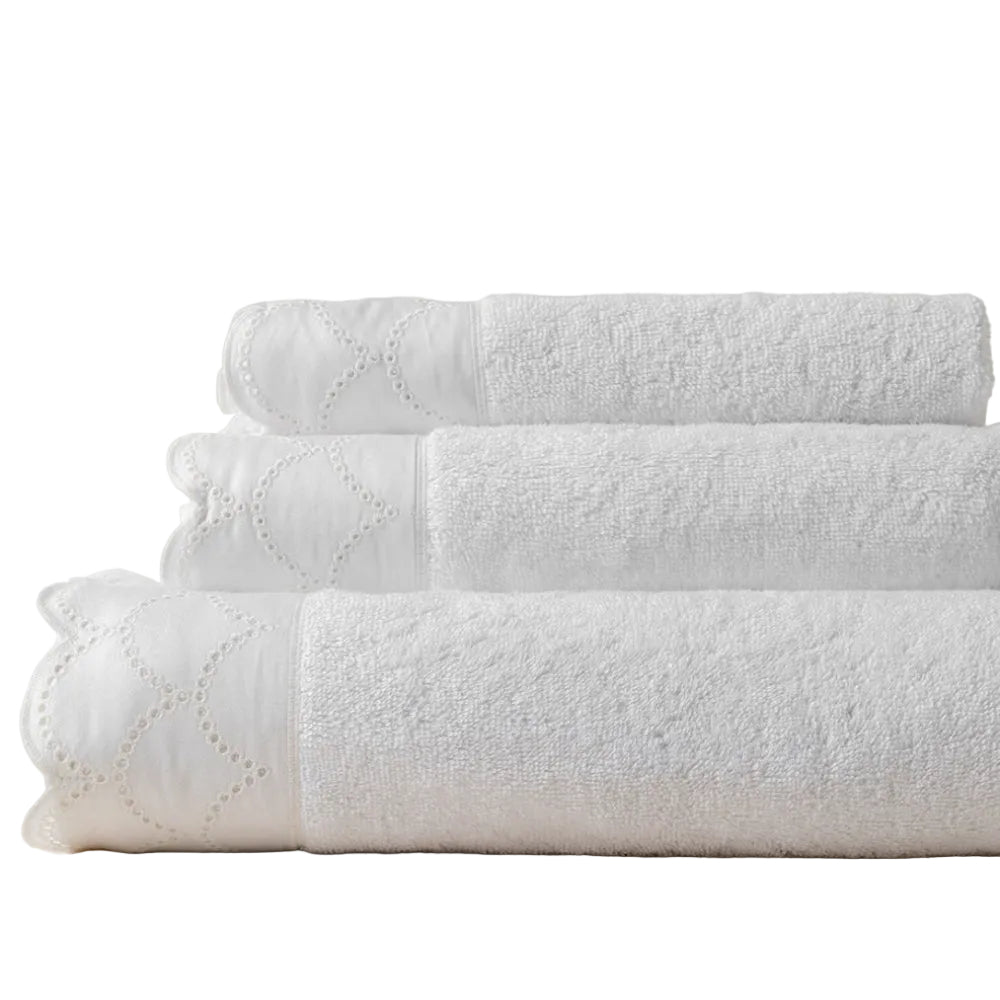 Angelica Towels - White