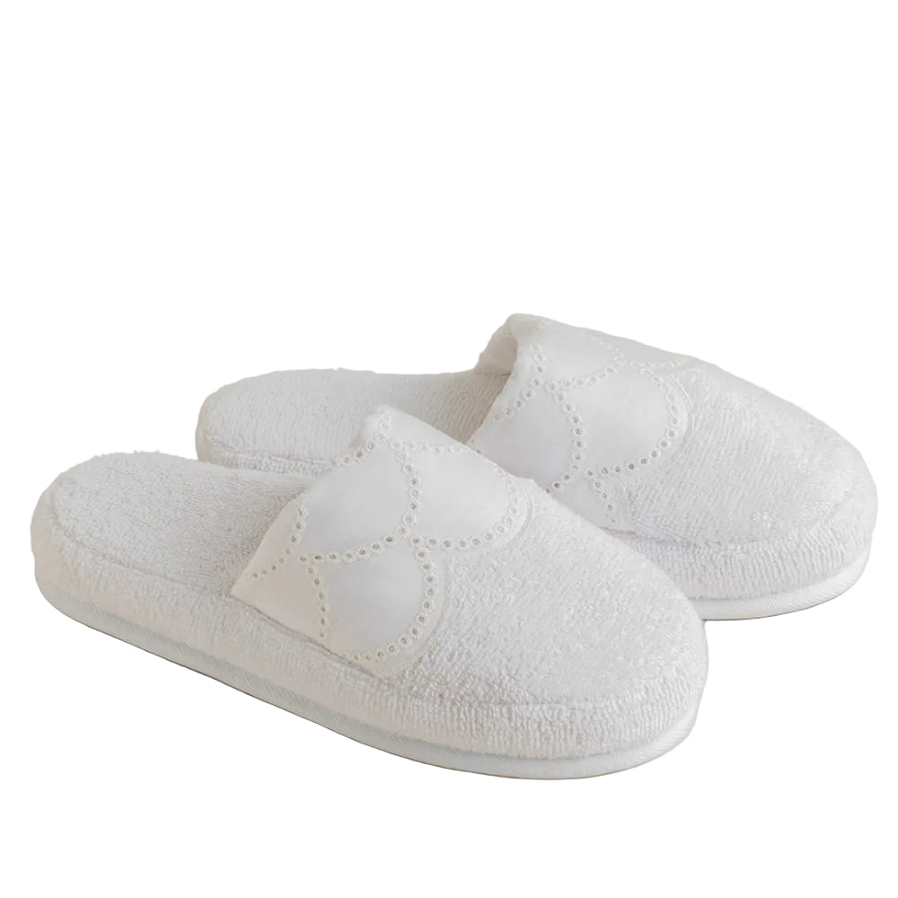 Angelica Slippers - White