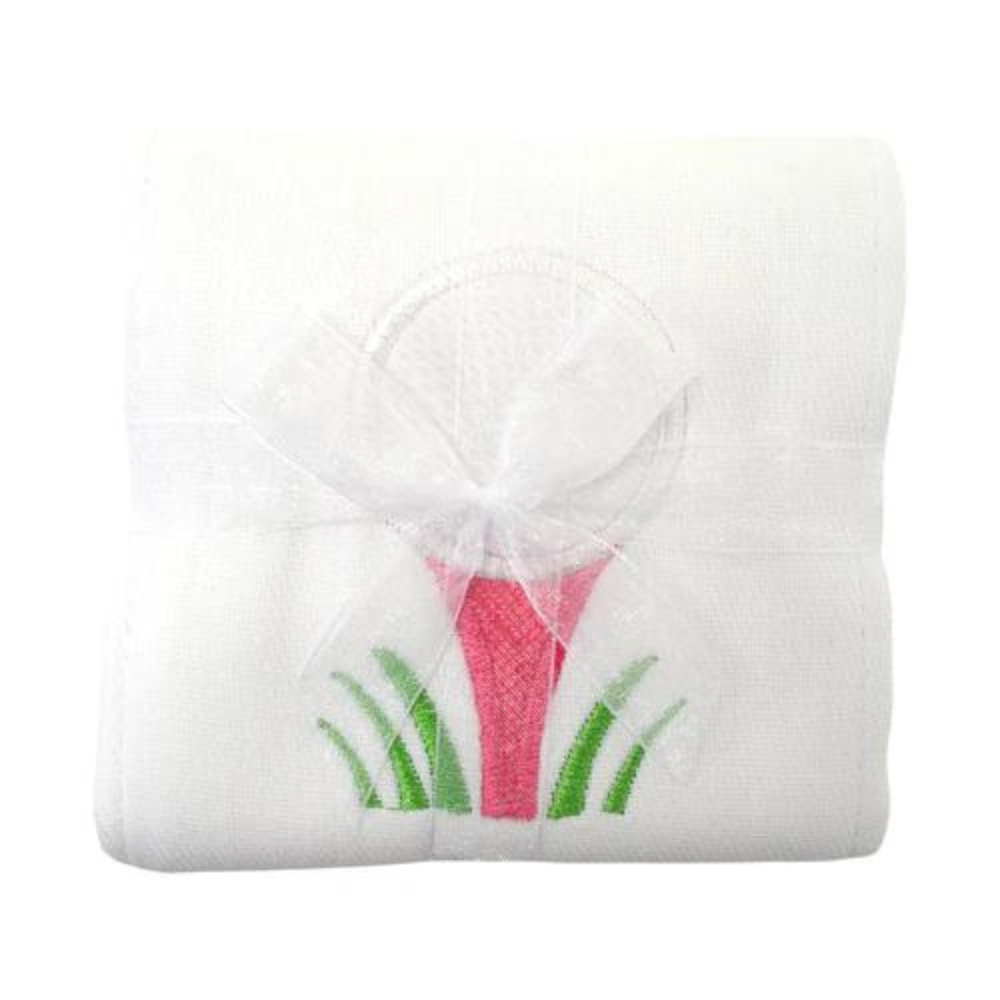 Single Burp Cloth Pink Golf