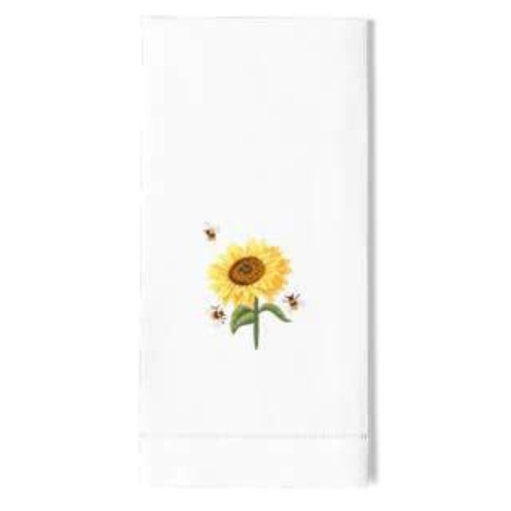 Hand Towel - Sunflower & Bees