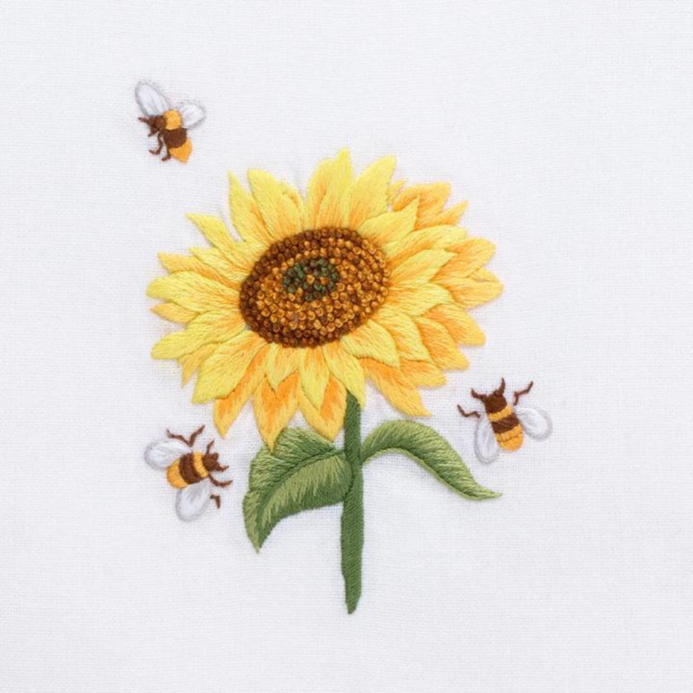 Hand Towel - Sunflower & Bees