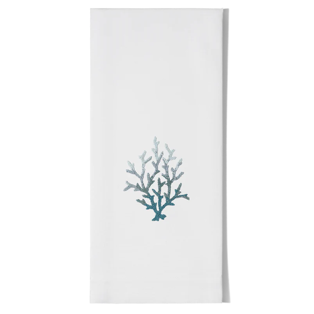 Hand Towel - Coral Knot Blue