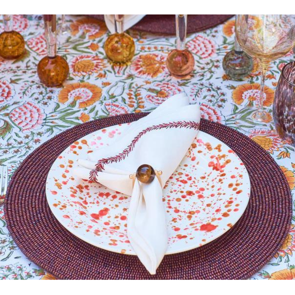 Napkin Ring Mineral Brown - Set of 4