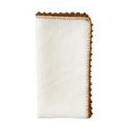 Napkin - Knotted Edge White/Natural