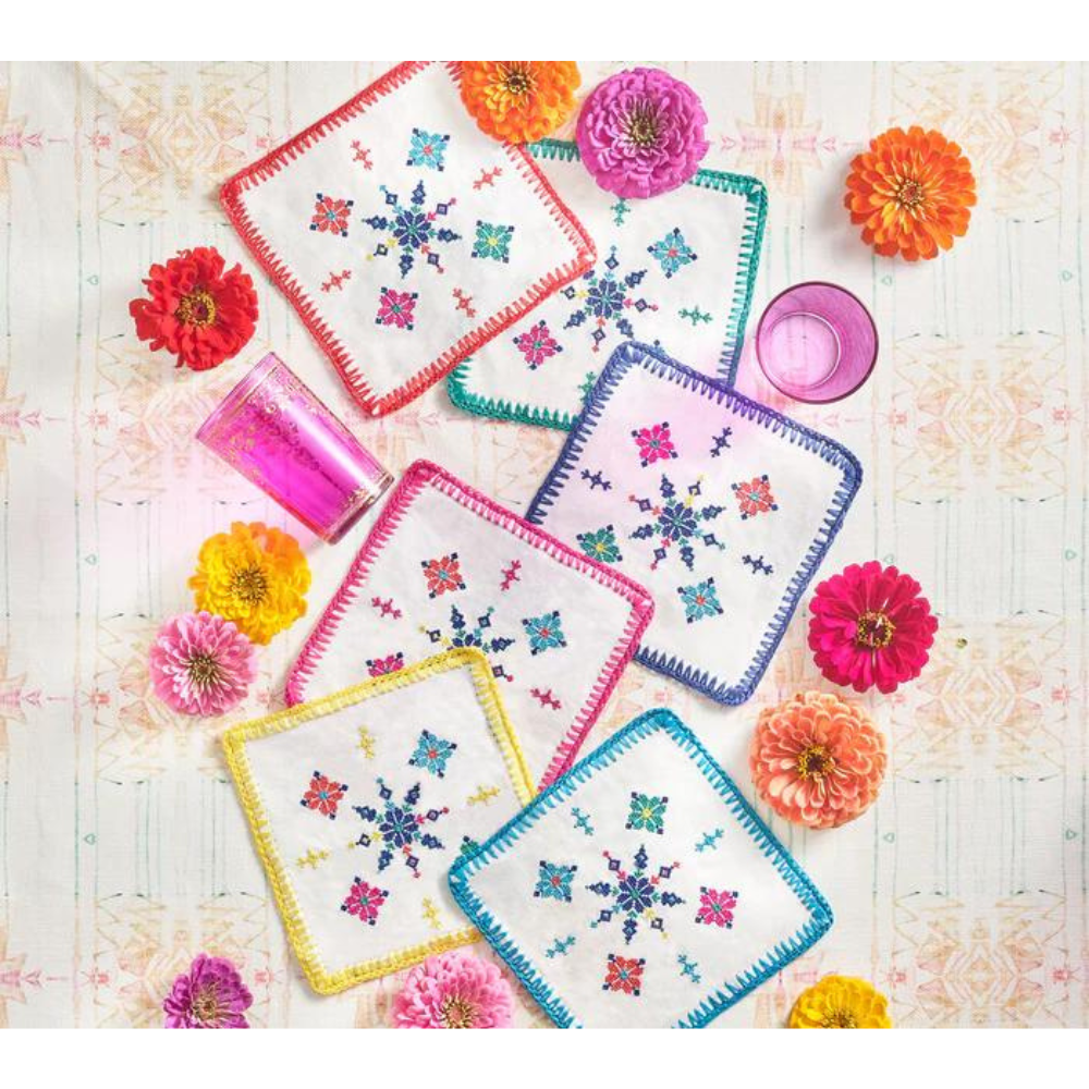 Cocktail Napkin Set of 6 - Fez Multi