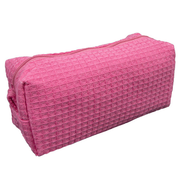 Small Waffle Weave Cosmetic Bag | Neceseres | Panderetta Bordados