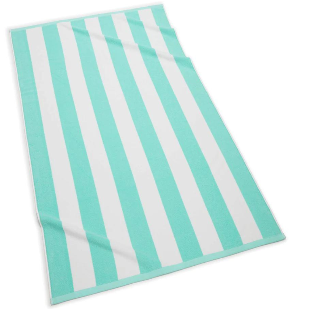 Cabana Stripe Beach Towel - Aqua