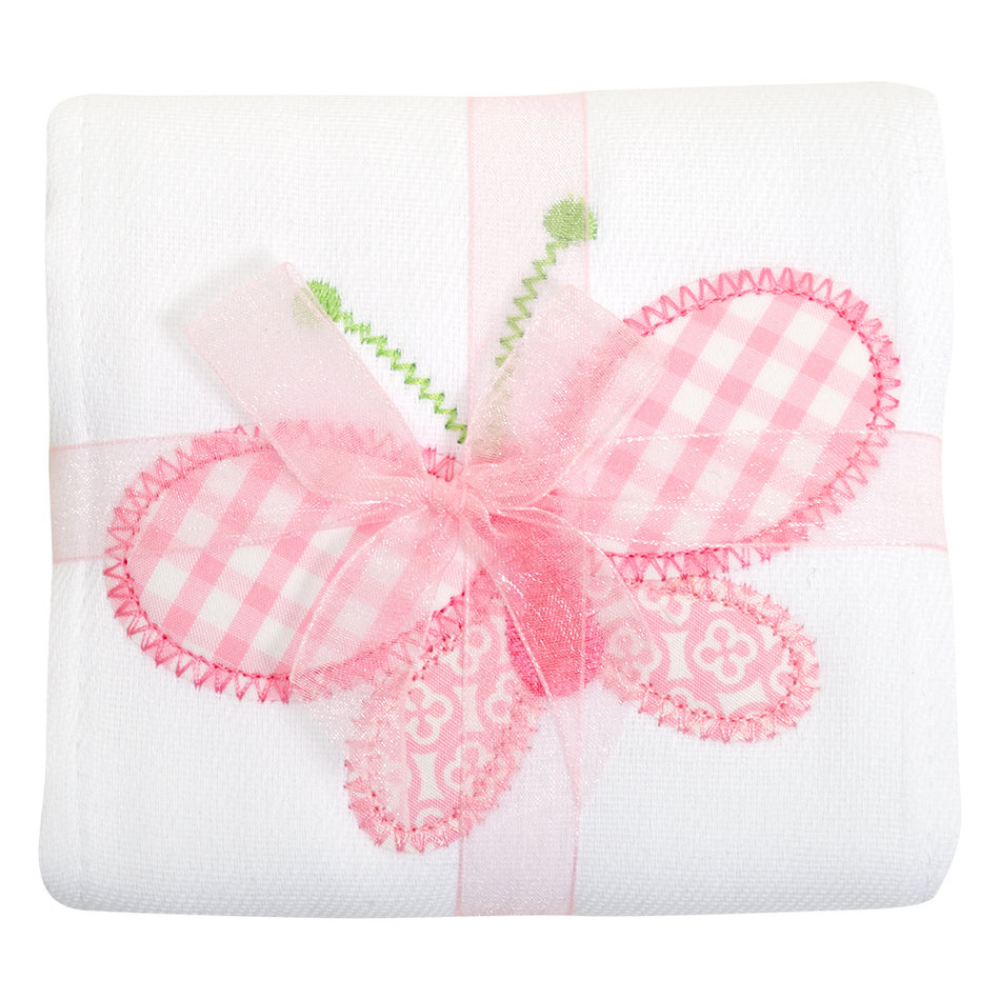 Single Burp Cloth Butterfly