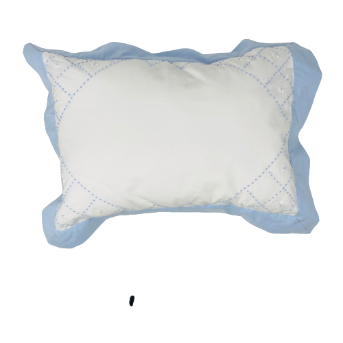 Square Garden Pillow - Blue