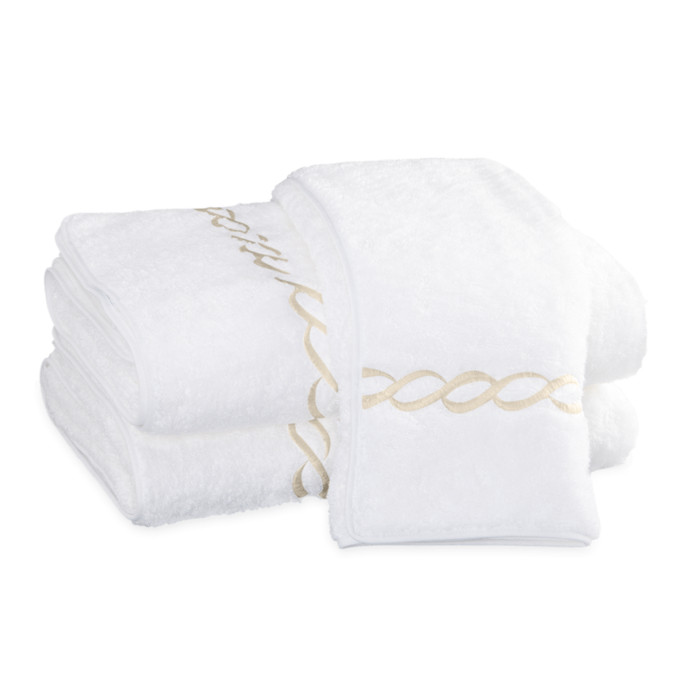 Classic Chain Towel - Ivory
