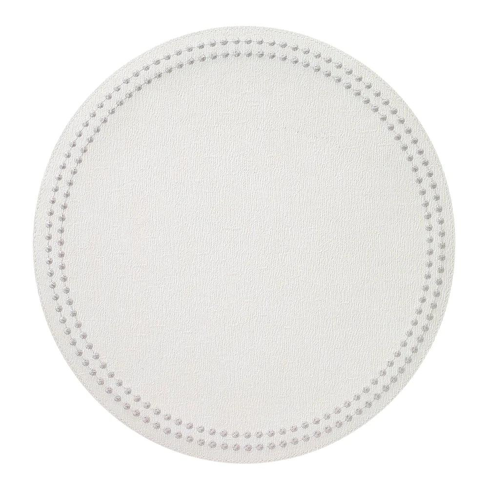 Pearl Placemat Set of 4 - White/Silver