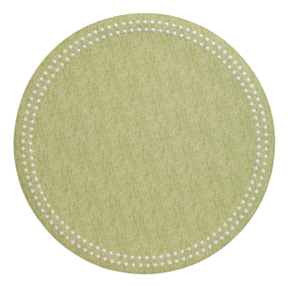 Pearl Placemat Set of 4 - Fern/White