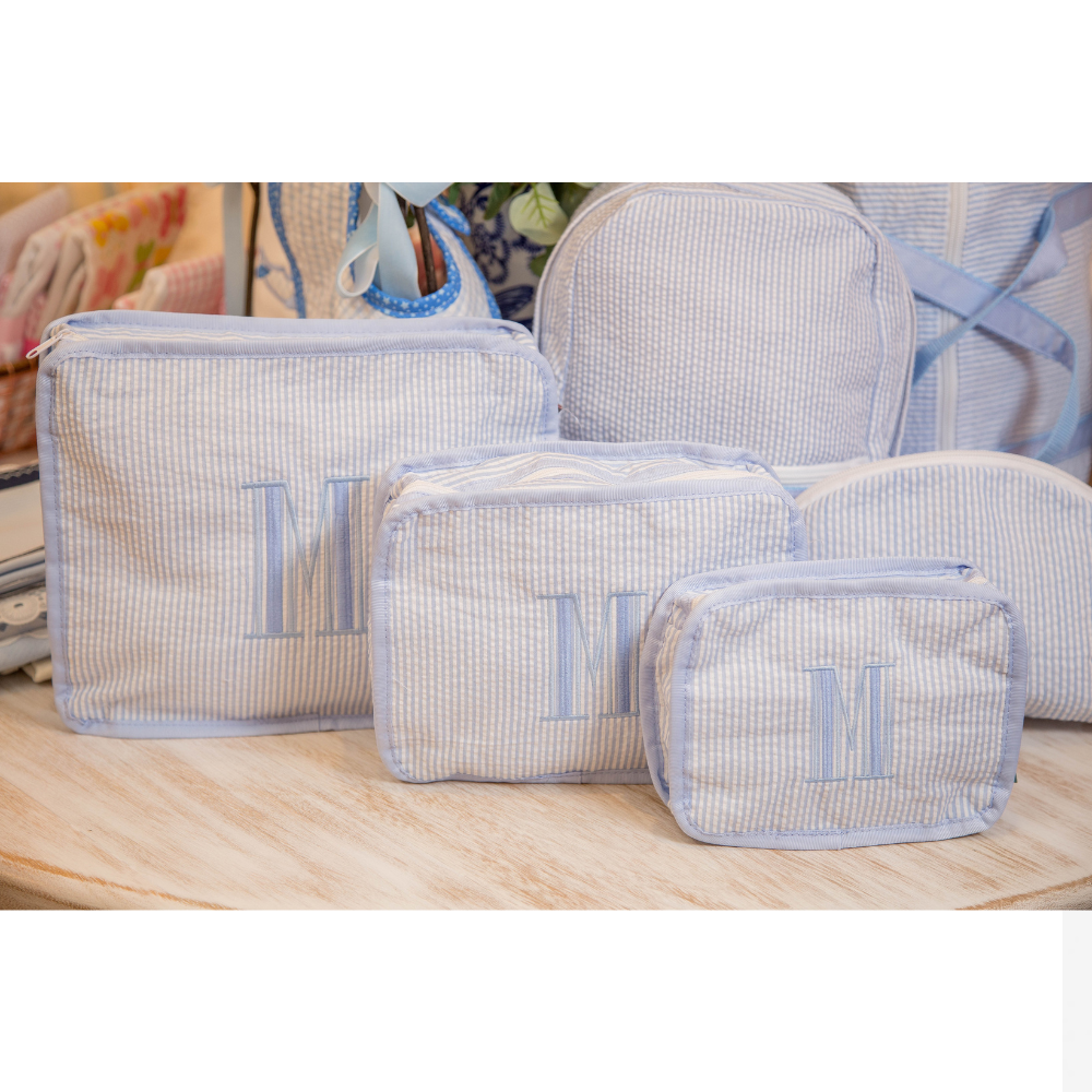 Stacking Set - Baby Blue Seersucker