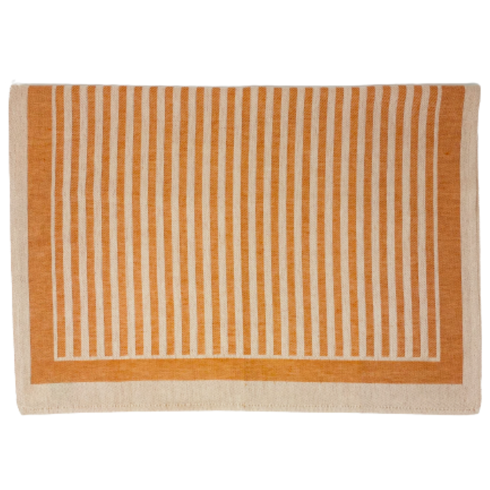 Iris Tea Towel - Orange