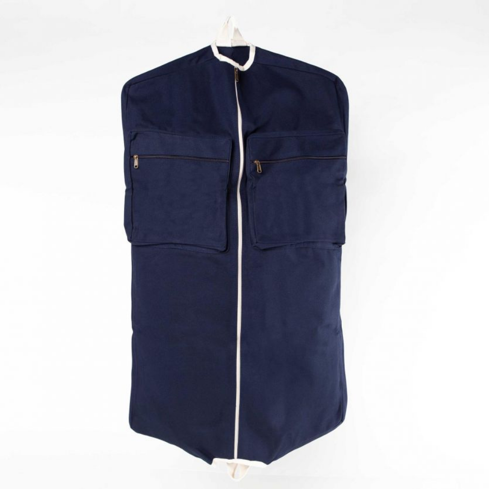 Garment Canvas Bag - Navy/Natural