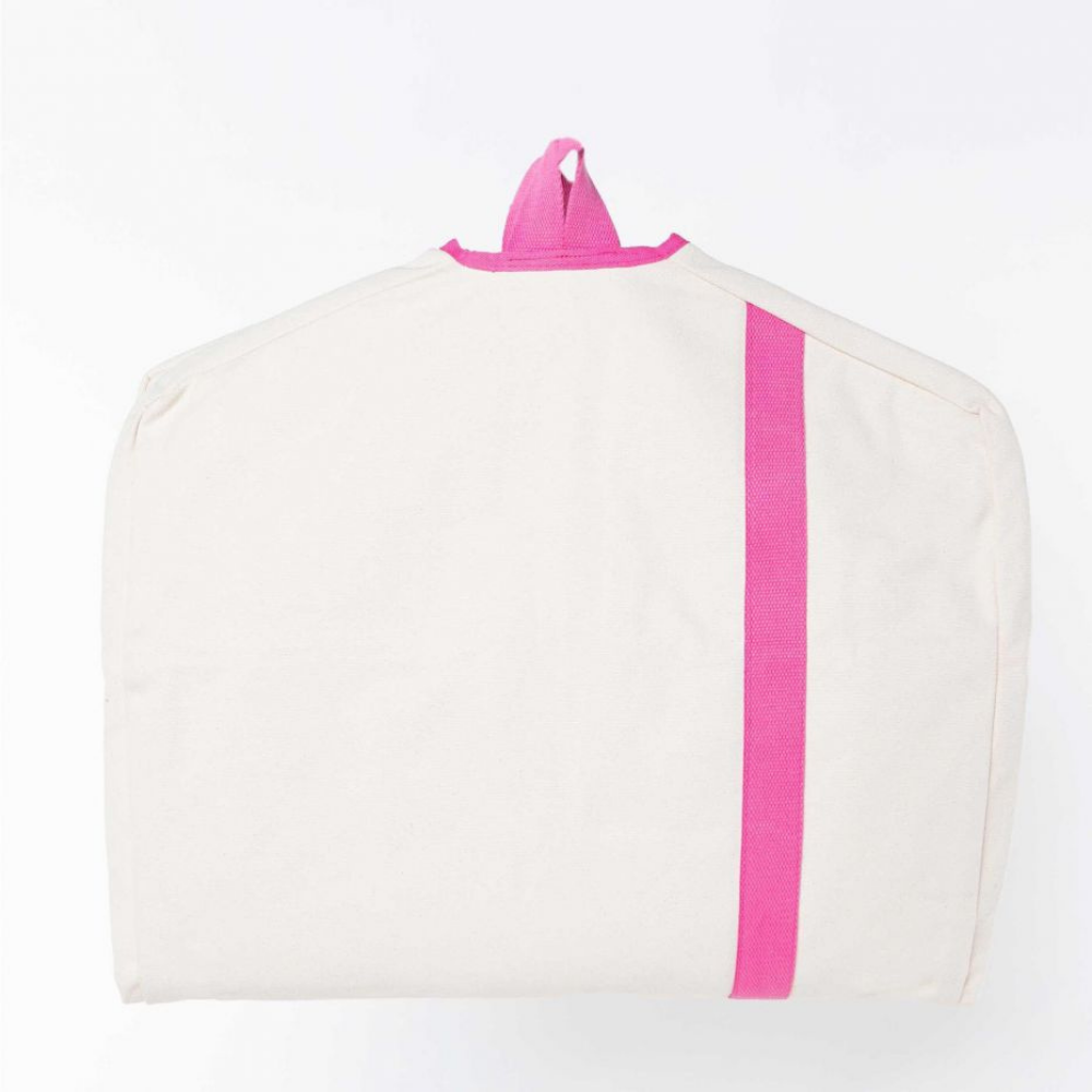 Garment Canvas Bag - Natural/Hot Pink