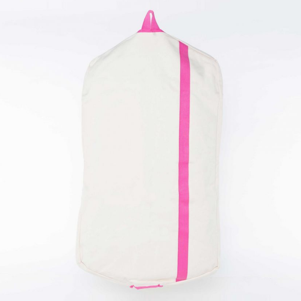 Garment Canvas Bag - Natural/Hot Pink