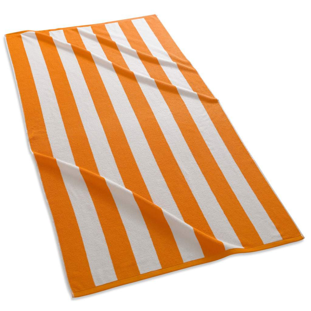 Cabana Stripe Beach Towel - Orange