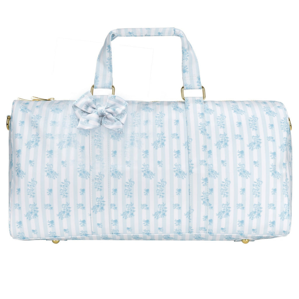 High Tea Printed Ruffle Duffle Bag (Nylon) - Fine China
