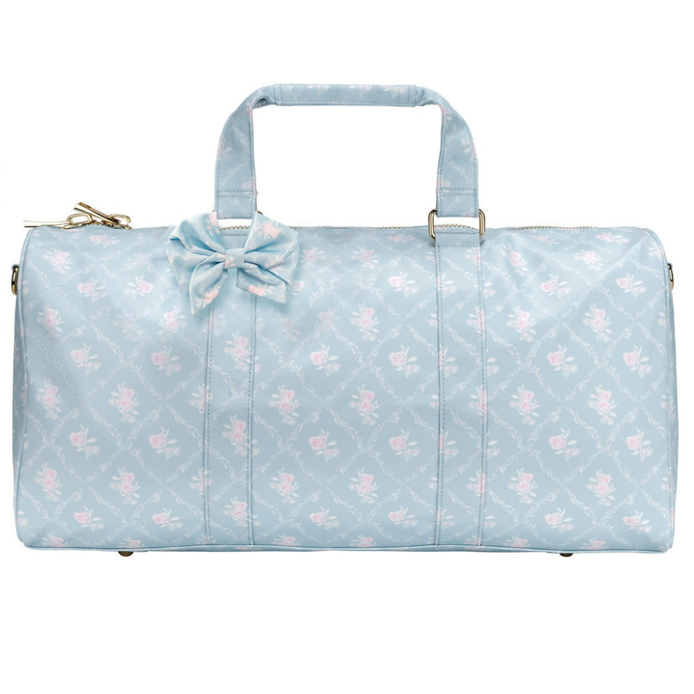 High Tea Printed Ruffle Duffle Bag (Nylon) - Earl Grey