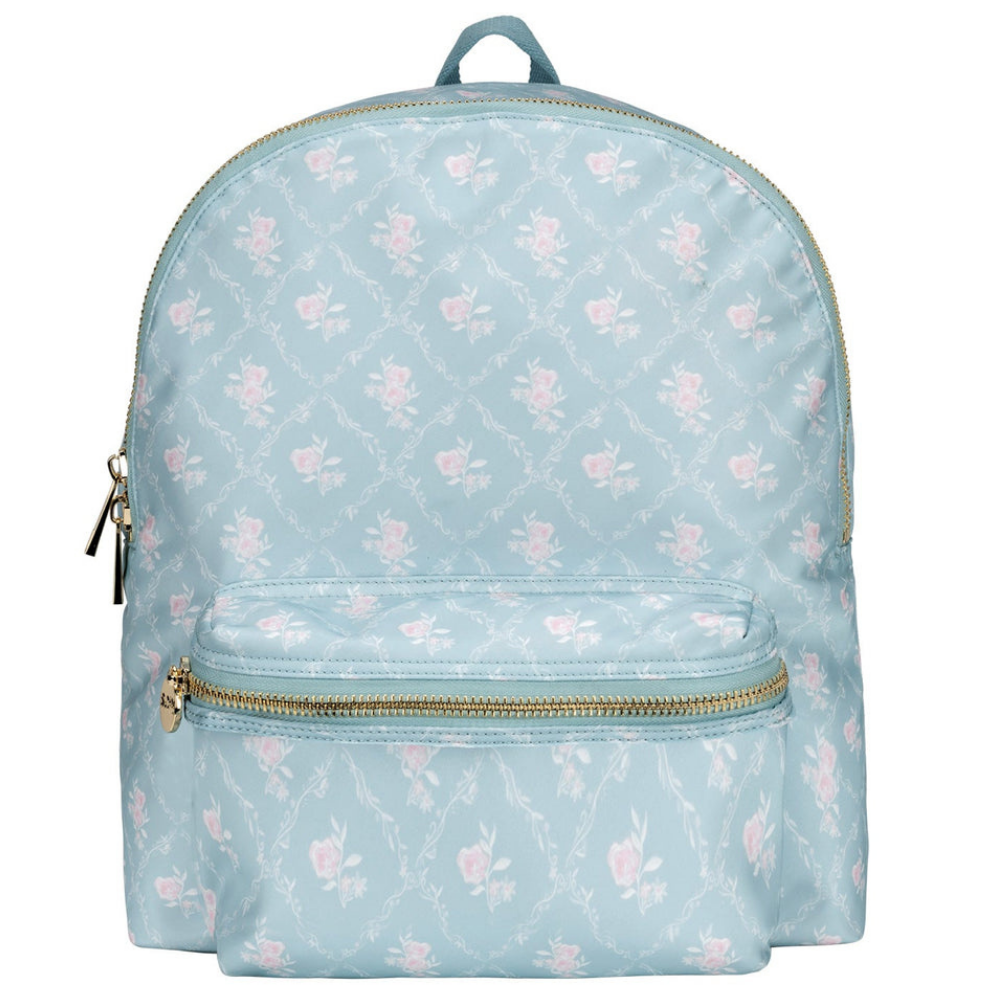 High Tea Printed Backpack (Nylon) - Earl Grey
