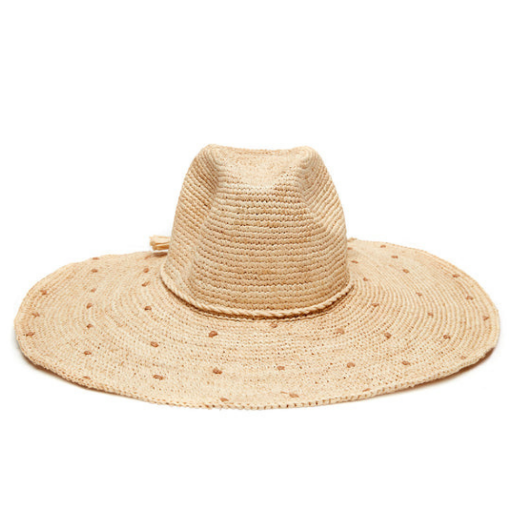Natalia Sun Hat in Sand Dots